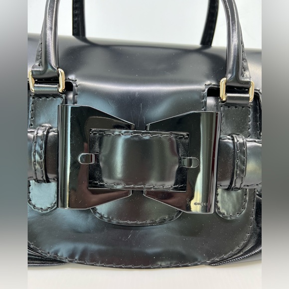 Gucci Black Coated Canvas and Leather Large Queen Satchel - Picture 2 of 16